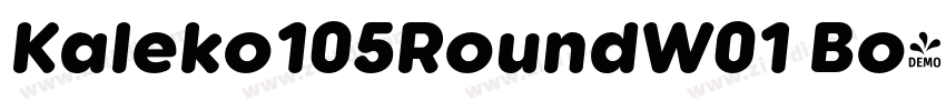 Kaleko105RoundW01 Bo字体转换